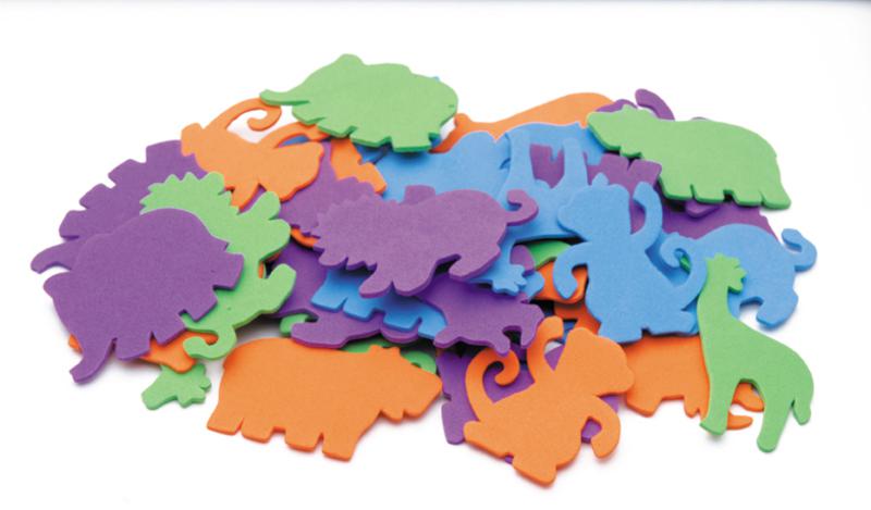 EC Foam Shapes - Jungle Animals Pack of 60